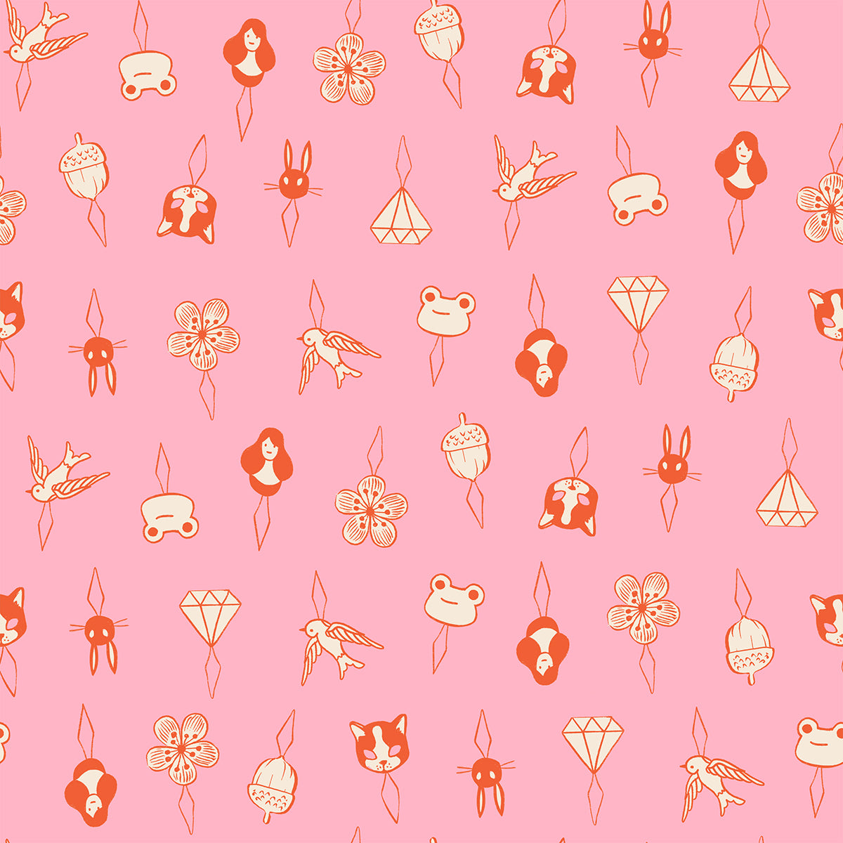 PREORDER 1-800-Notion || Thread Charms Posy || Cotton Quilting Fabric