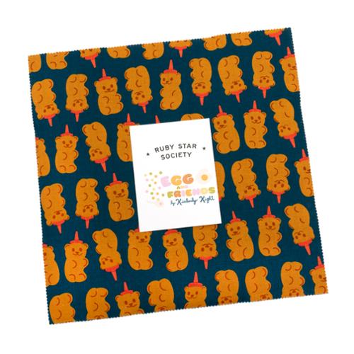 Egg and Friends || 42pc Layer Cake || Cotton Quilting Fabric