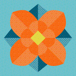 PREORDER Big Solstice Bloom (Orange Blossom) || Throw