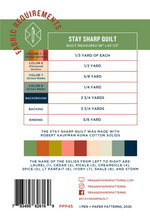 Stay Sharp Quilt Pattern