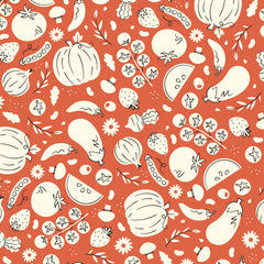 Homestead Haven || Freshly Picked Red || Organic Cotton Quilting Fabric