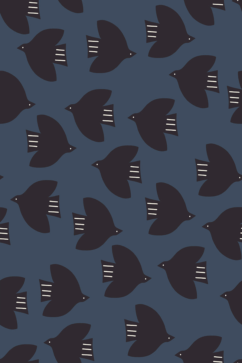 PREORDER Catnap || Birds Smoke || Cotton Quilting Fabric