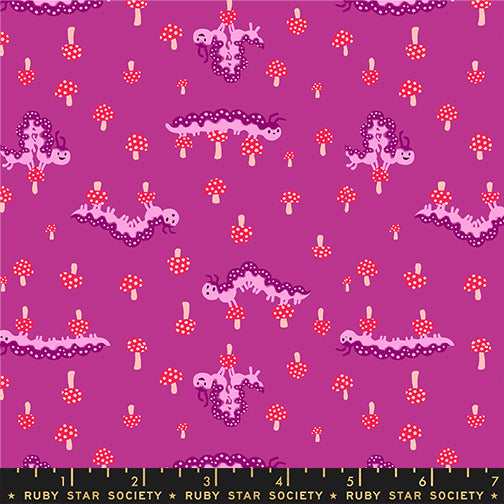 PREORDER Hello Alice || Caterpillar Berry || Cotton Quilting Fabric