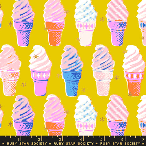 PREORDER Best Day Ever || Ice Cream Golden Hour || Cotton Quilting Fabric