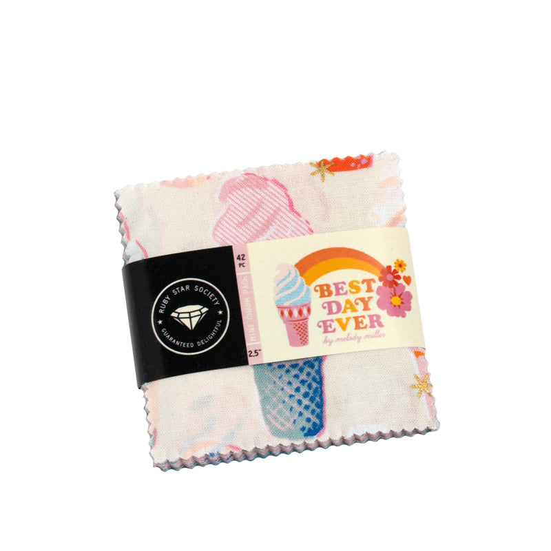 PREORDER Best Day Ever || 42 pc Mini Charm Pack || Cotton Quilting Fabric