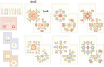 Pastel Prairie Quilt Labels 10 pk