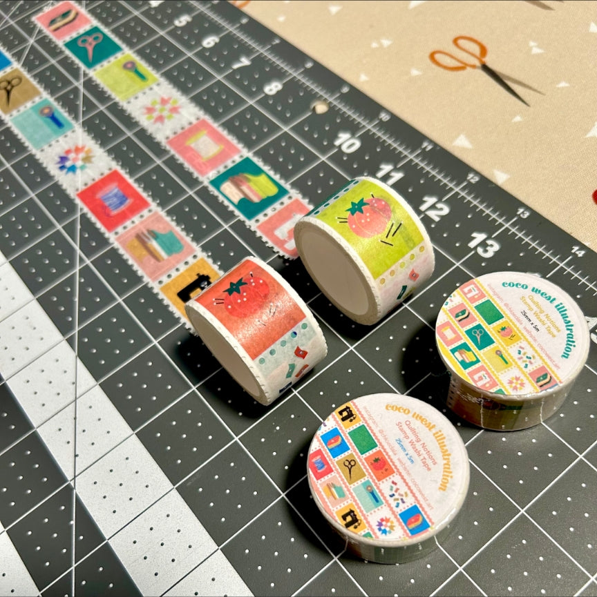 Sewing Notions Stamp Washi Tape
