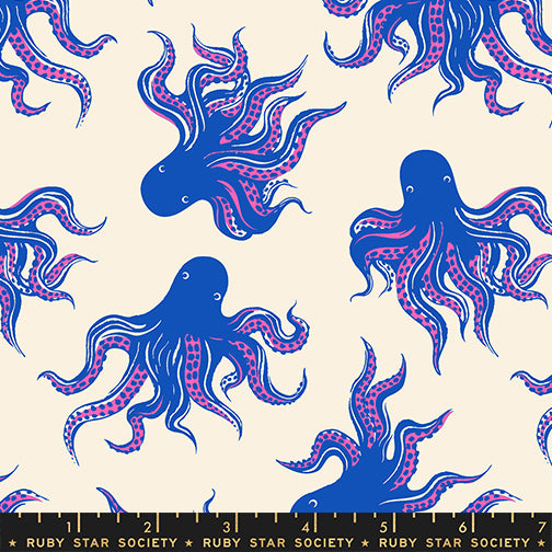 PREORDER Ink Shop || Mystery Food Blue Ribbon || Cotton Quilting Fabric