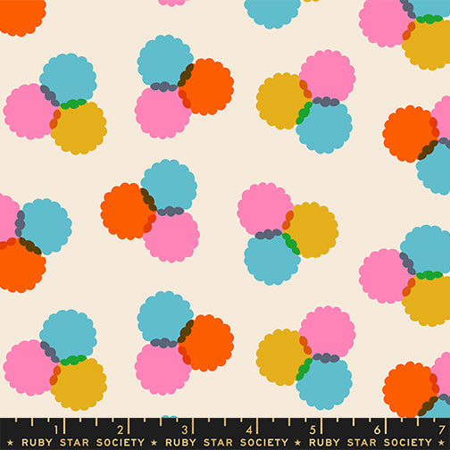 PREORDER Sparkle Mart || Puffs Natural || Cotton Quilting Fabric