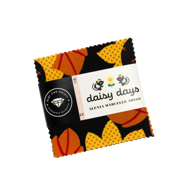 PREORDER Daisy Days || 42pc Mini Charm Pack || Cotton Quilting Fabric
