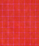PREORDER Warp and Weft Mystic Fable || Small Windowpane Red || Cotton Woven Quilting Fabric