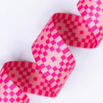 1.5" Bitmapped Neon Pink Webbing || Half Yard