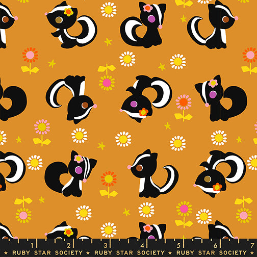 PREORDER Daisy Days || Flower Friends Honey || Cotton Quilting Fabric