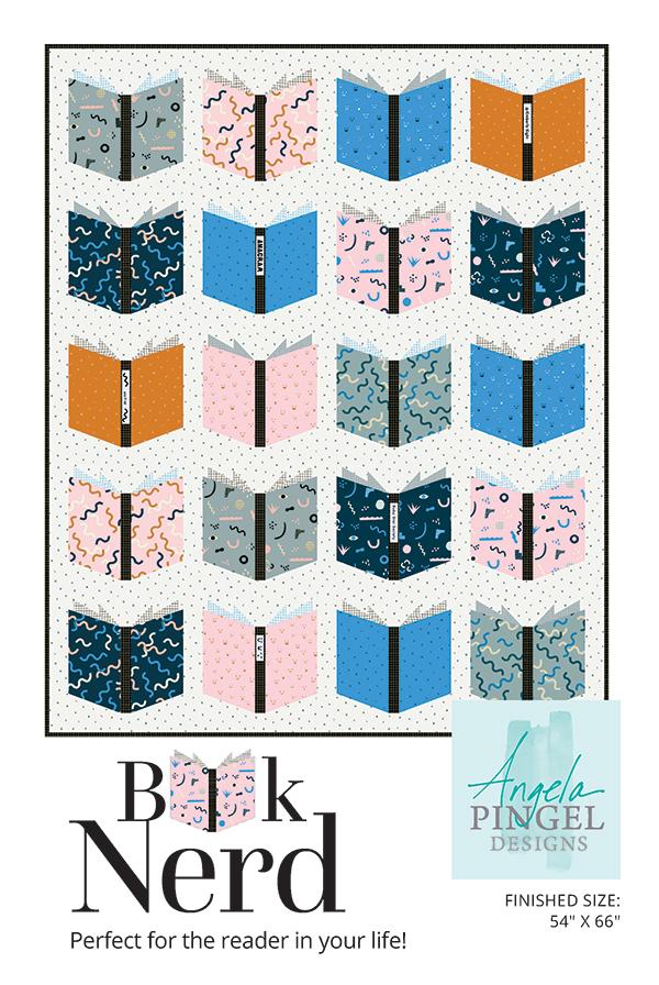 PREORDER Book Nerd Quilt Pattern - Printed