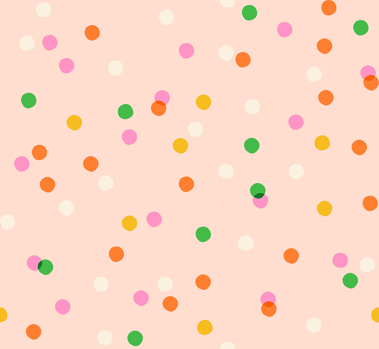 PREORDER Sparkle Mart || Spritz Peach Blossom || Cotton Quilting Fabric