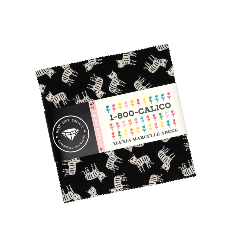 PREORDER 1-800-Calico || 42 pc Charm Pack || Cotton Quilting Fabric