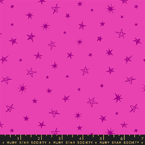 TEDDY AND THE BEARS || Rockstar Light Berry || Cotton Quilting Fabric