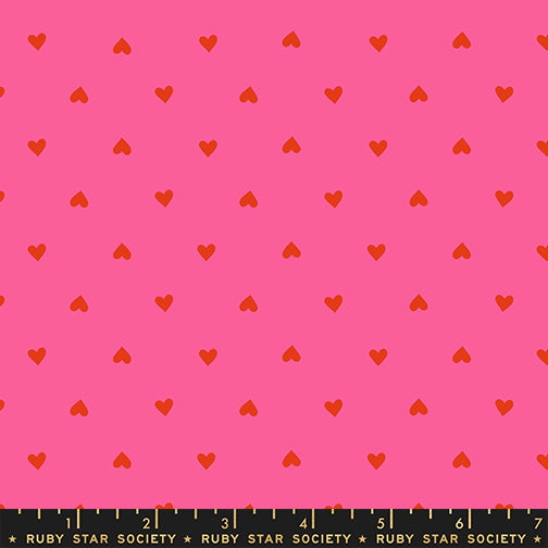 PREORDER Sparkle Shopper || Hearts Playful || Cotton Quilting Fabric