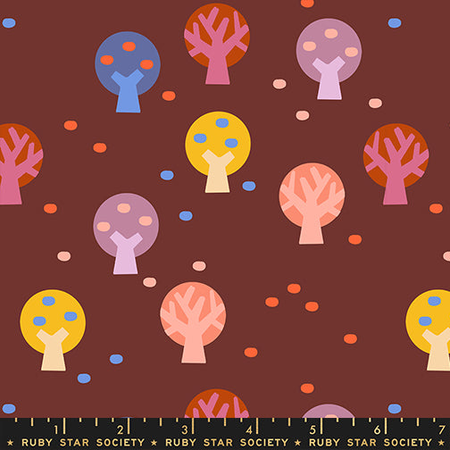 PREORDER Persimmon || The Groves Cranberry || Cotton Quilting Fabric