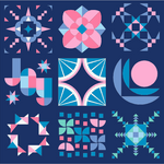 Solstice Sampler 2025 Quilt Kit ROYAL