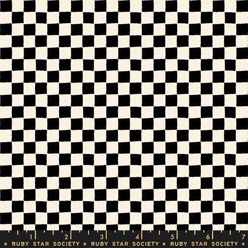 PREORDER 1-800-Calico || Block Print Black || Cotton Quilting Fabric