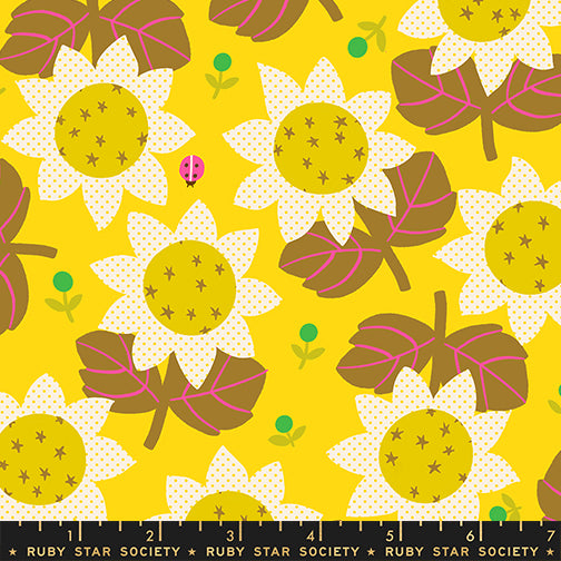 PREORDER Daisy Days || Sunflower Sunshine || Cotton Quilting Fabric