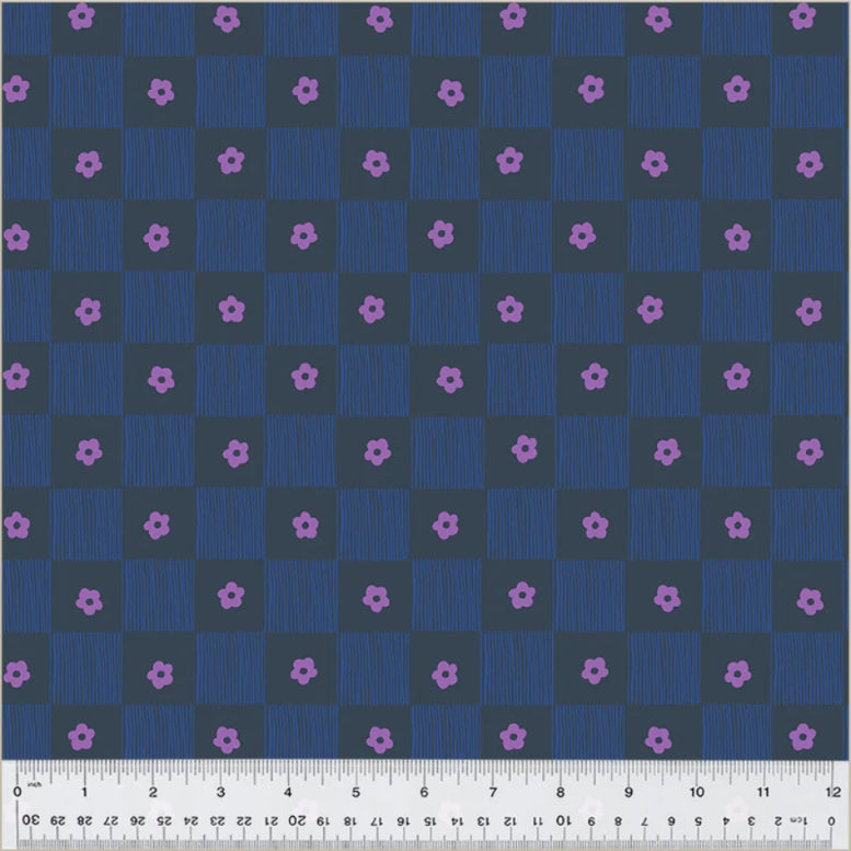 Ruby + Bee Blenders || Footpath Indigo || Cotton Quilting Fabric
