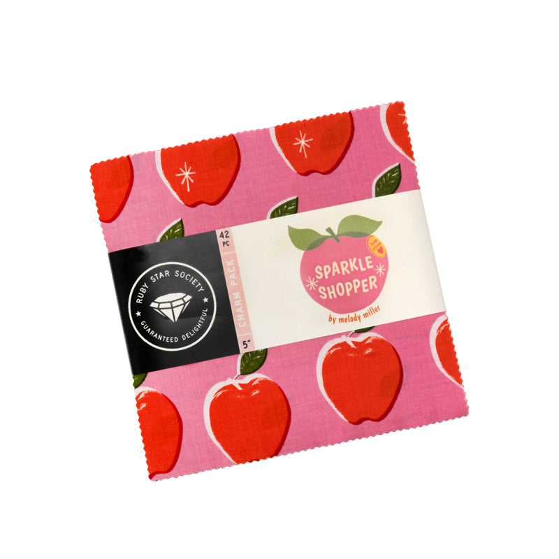 PREORDER Sparkle Shopper || 42pc Charm Pack || Cotton Quilting Fabric