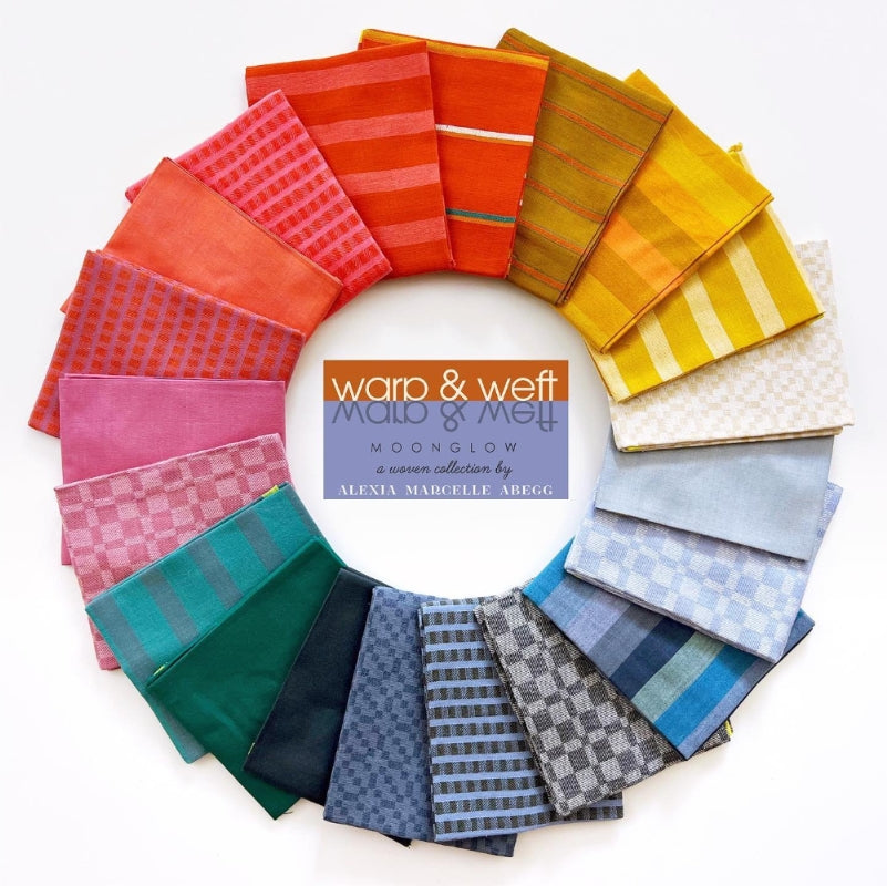 Moonglow|| Warp & Weft 40 pc Layer Cake || Cotton Quilting Fabric