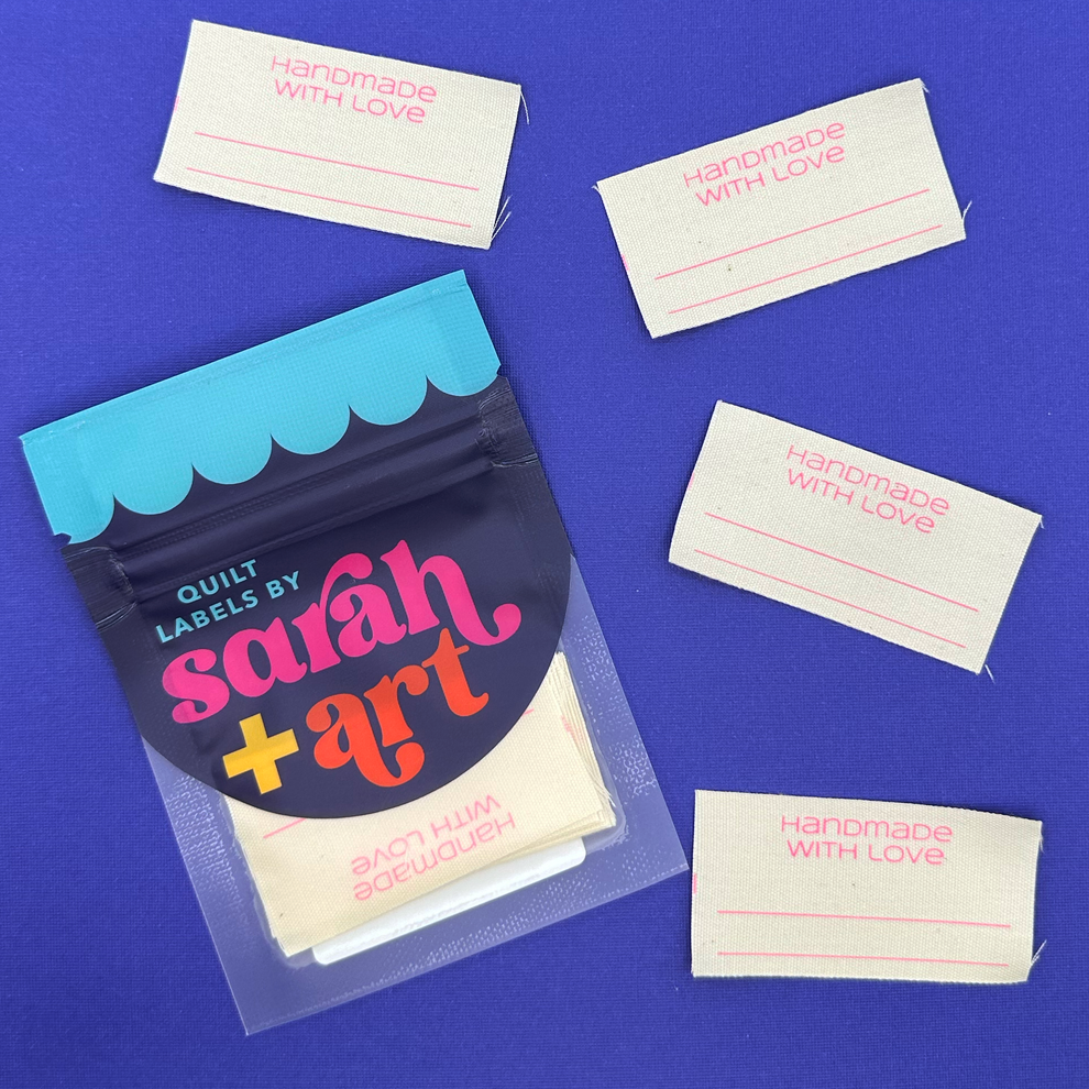 Handmade with Love || Pack of 6 Cotton Labels