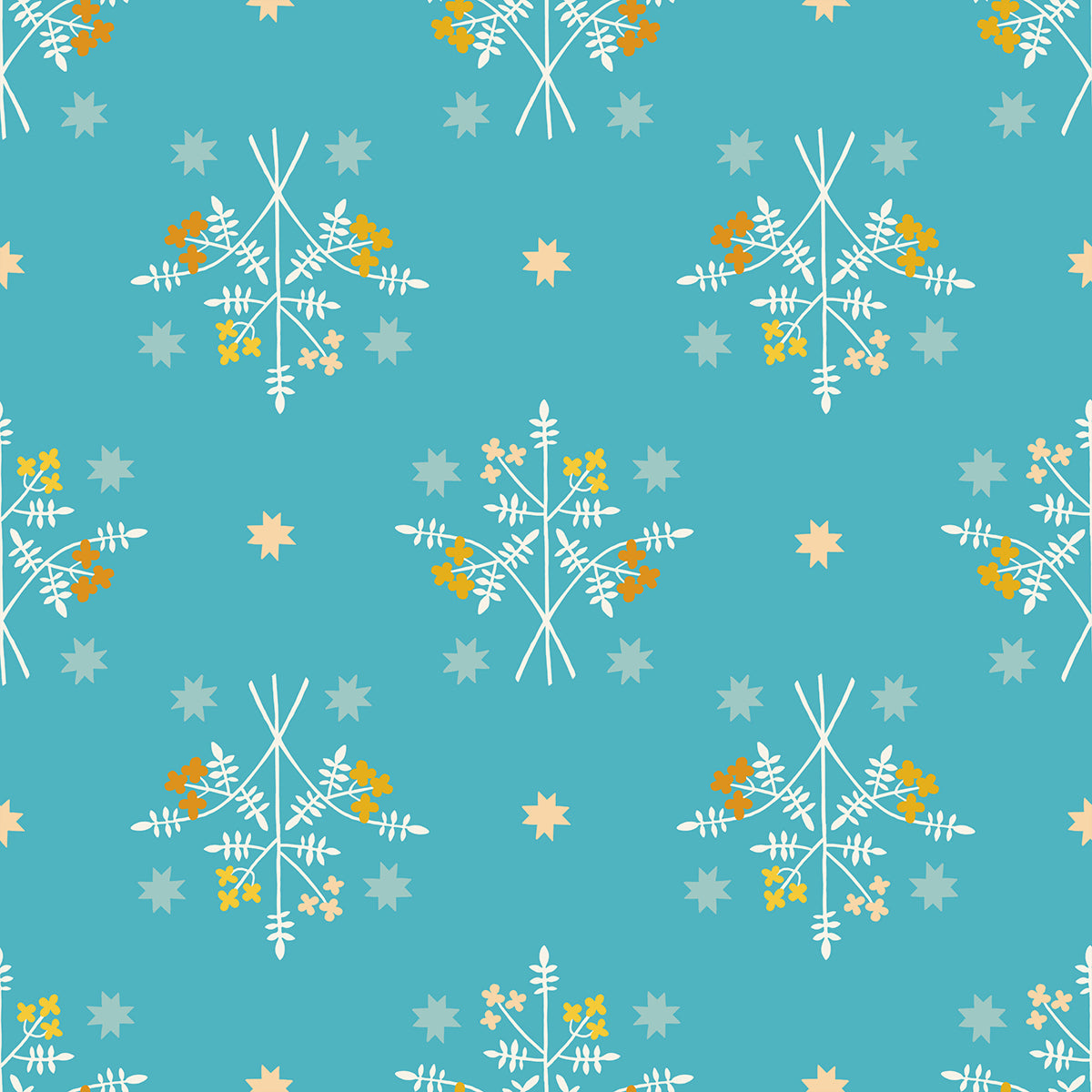 PREORDER 1-800-Calico || Bouquet Wave || Cotton Quilting Fabric