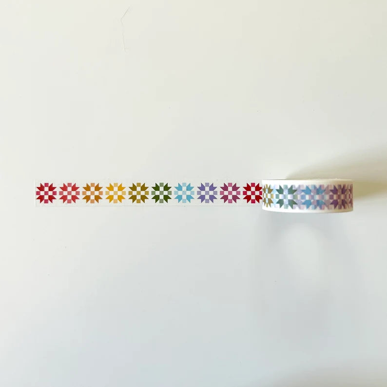 Rainbow Quilt Block 2.0 Washi Tape Sister's Choice