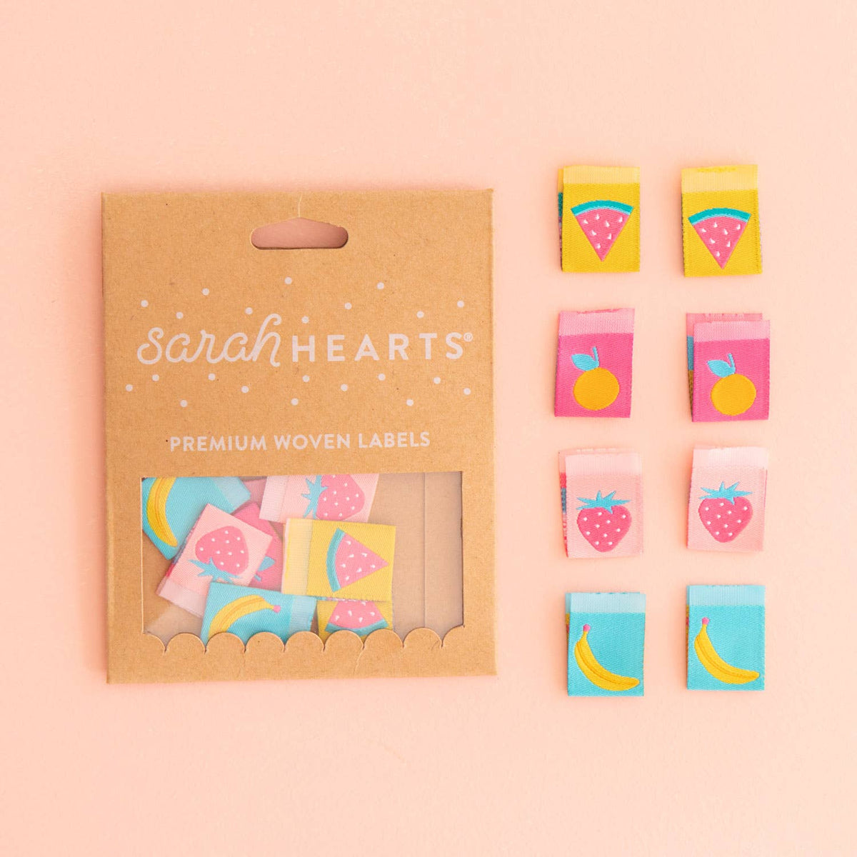 Summer Fruits - Sewing Woven Clothing Label Tags