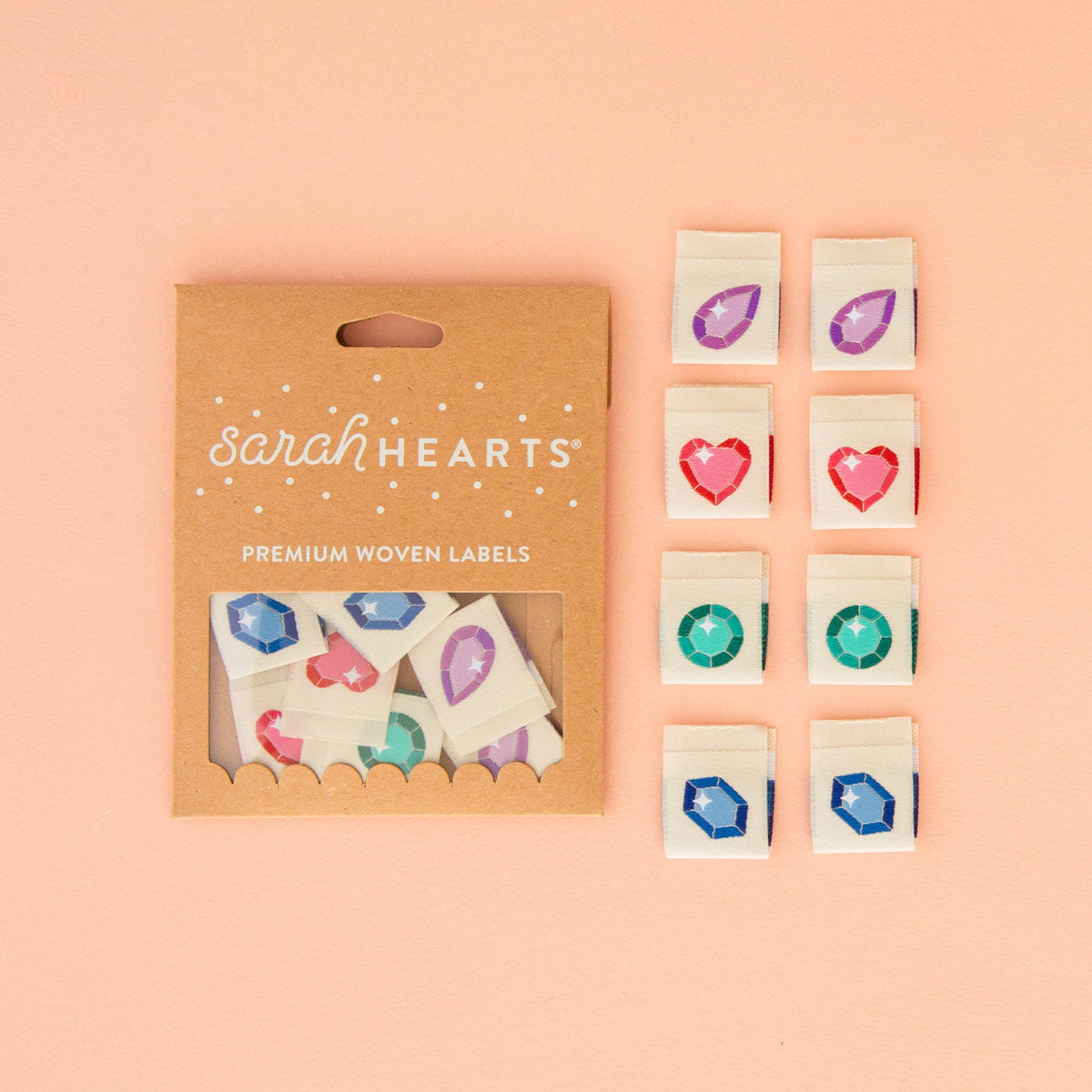 Jewels Multipack - Woven Sewing Clothing Label Tags