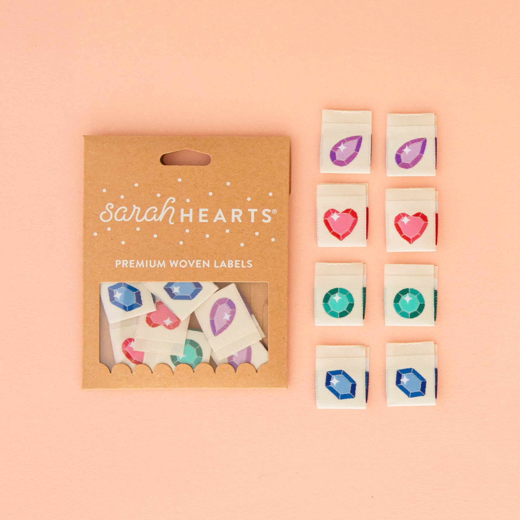 Jewels Multipack - Woven Sewing Clothing Label Tags