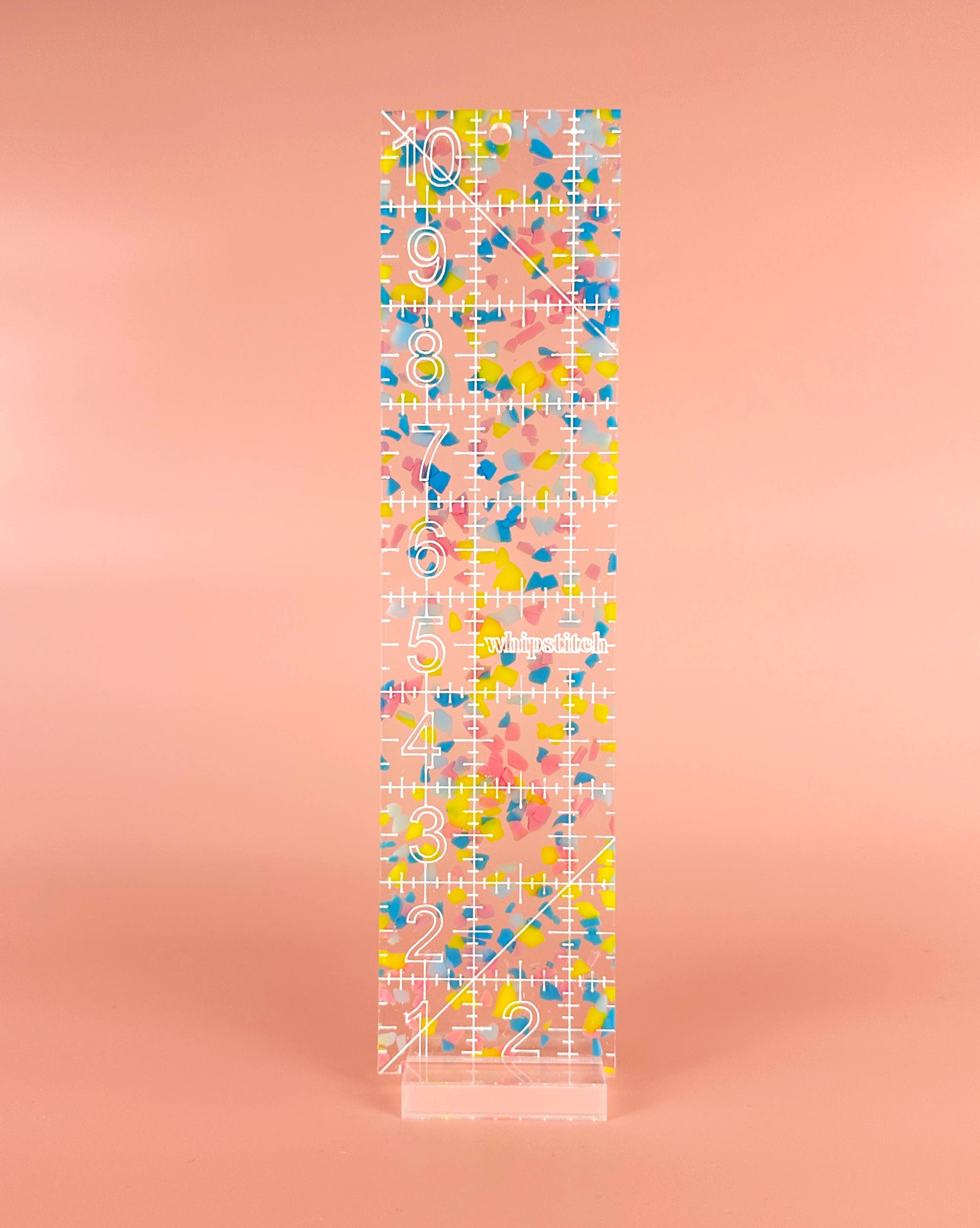 2.5 by 10 in confetti quilting ruler – French Fry Quilt Company