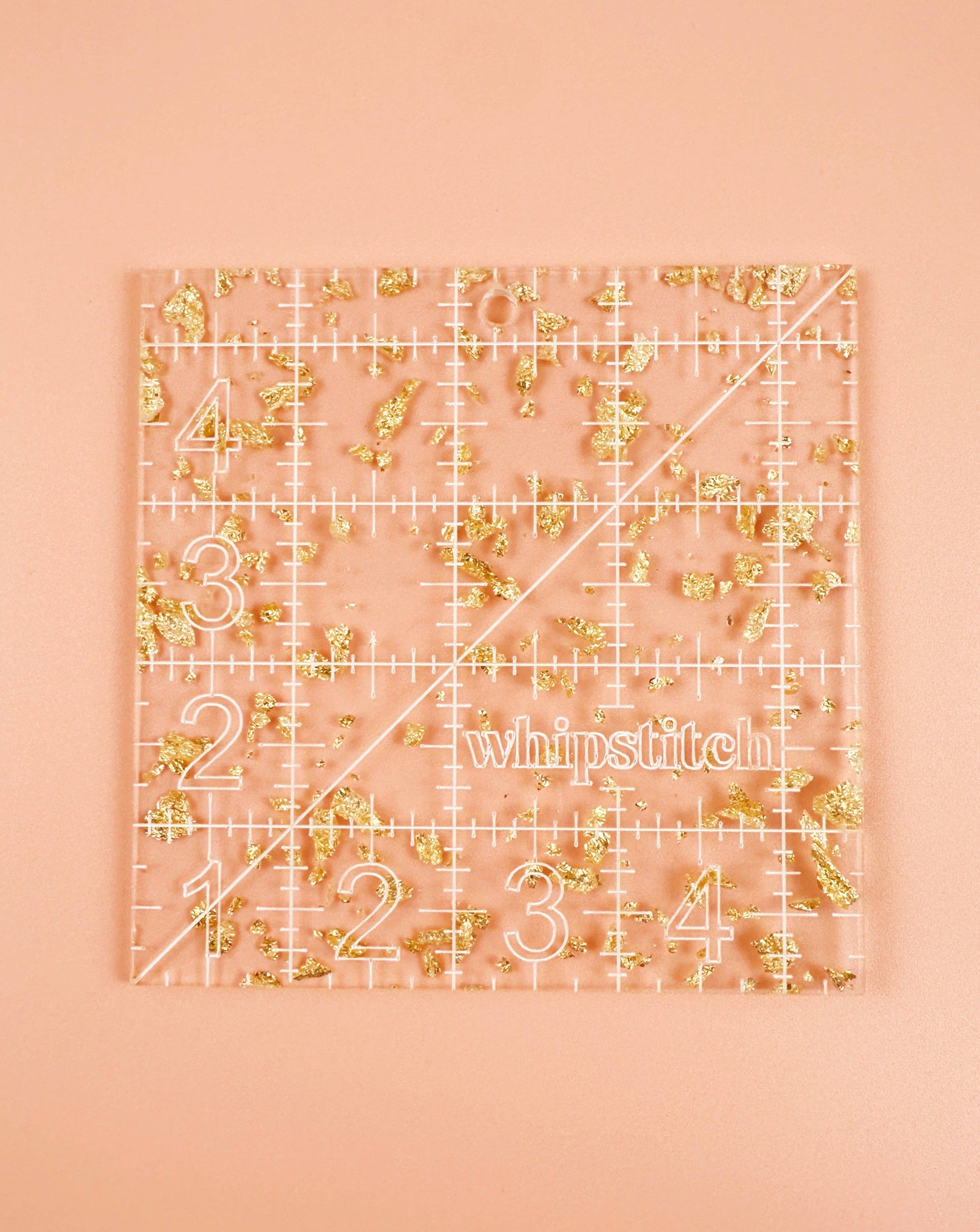 4.5 in Square Golden Quilting Ruler – French Fry Quilt Company