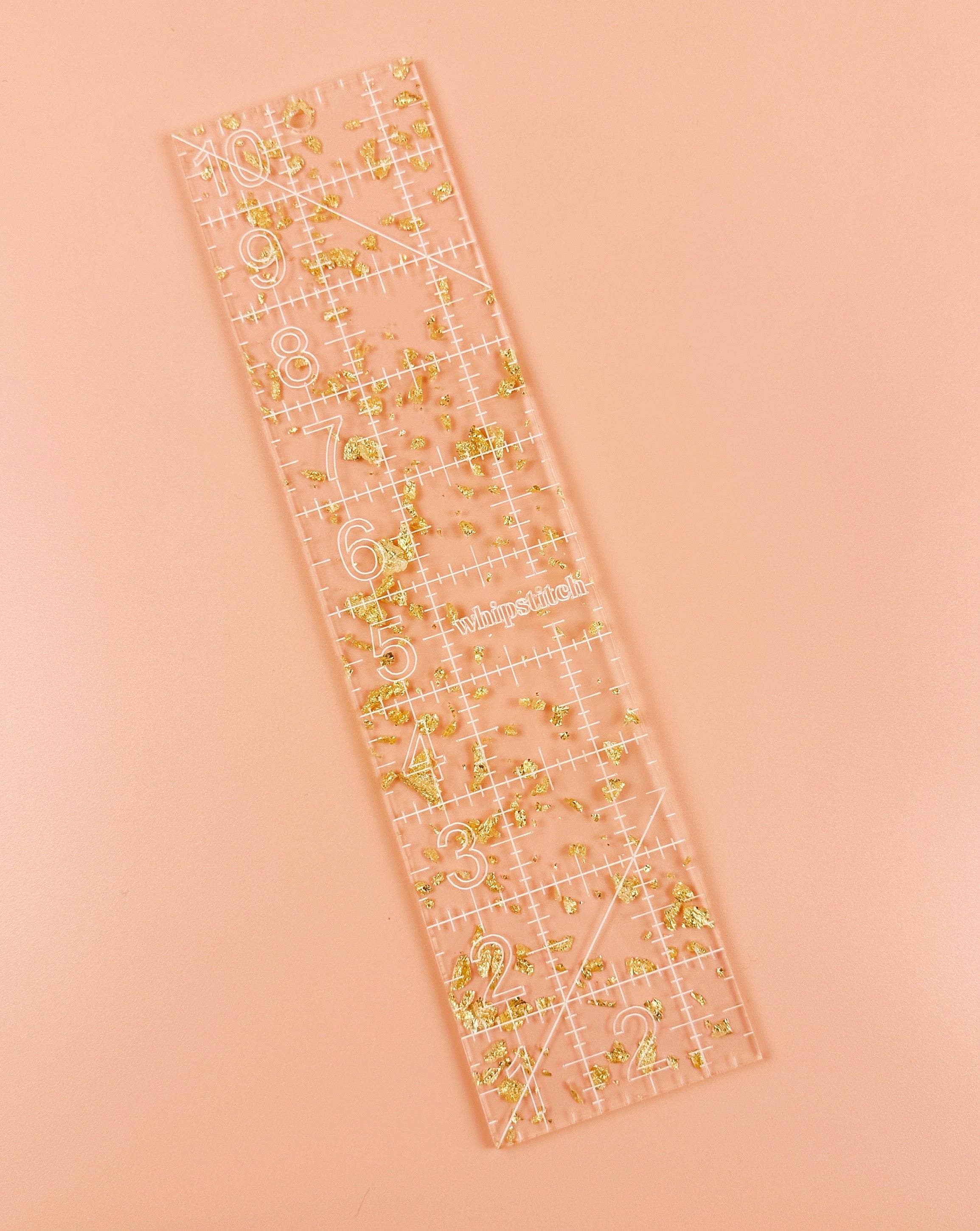 2.5 by 10 in Golden Quilting Ruler – French Fry Quilt Company