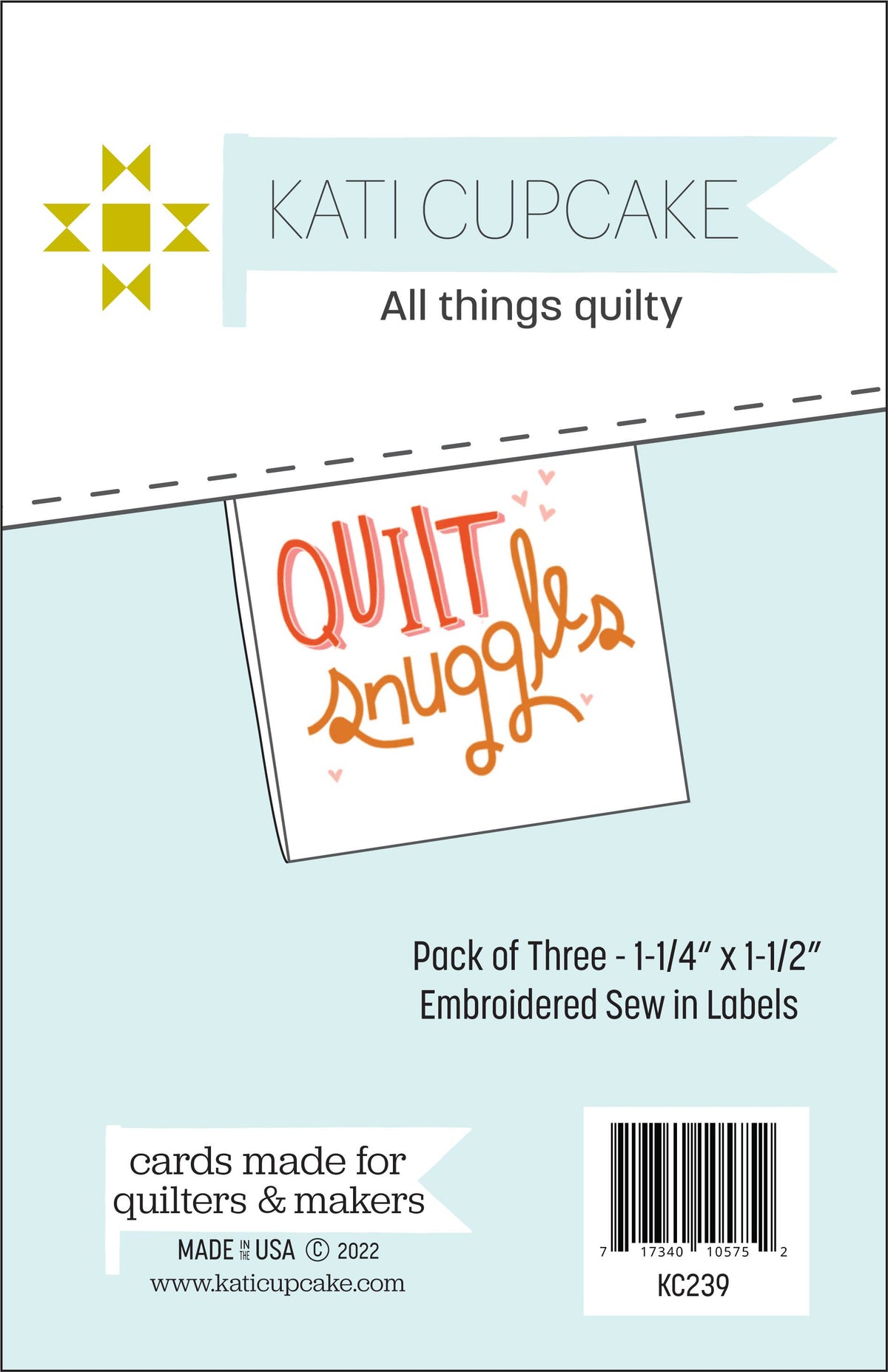 Quilt Snuggles - Sew-in Woven Label Pack