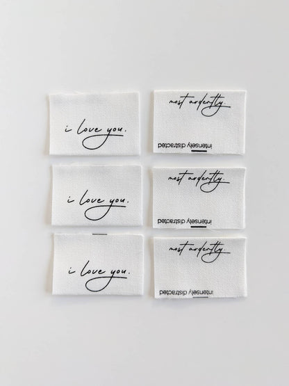 I Love You. Most Ardently. | Cotton Luxe Labels