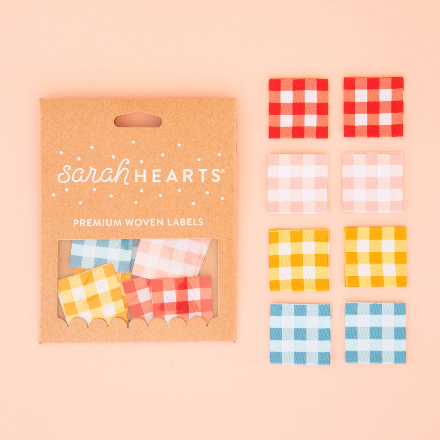 Gingham Multipack Woven Labels